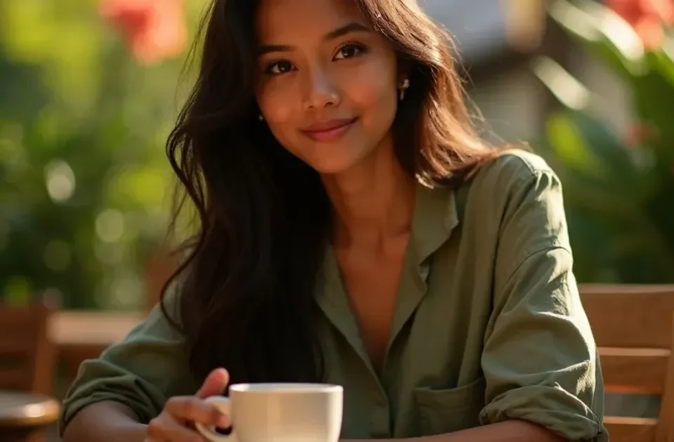 Confident Davao woman with genuine expression reflecting local culture and authenticity